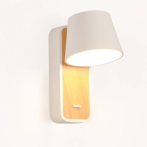 Wooden wall light