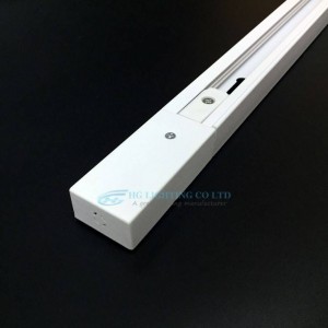 Surface mounted 1-phase track for LED spotlights - 1 m