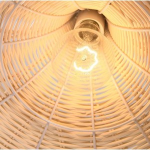 Wicker pendant lamp "SASKI".