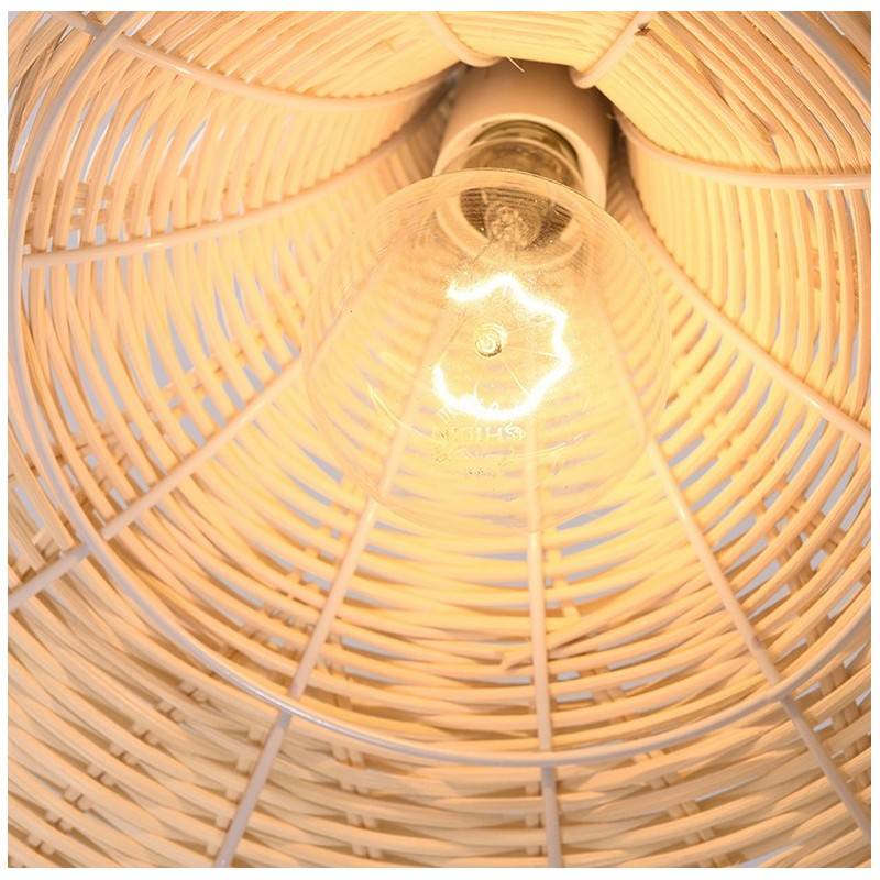 Wicker pendant lamp "SASKI".