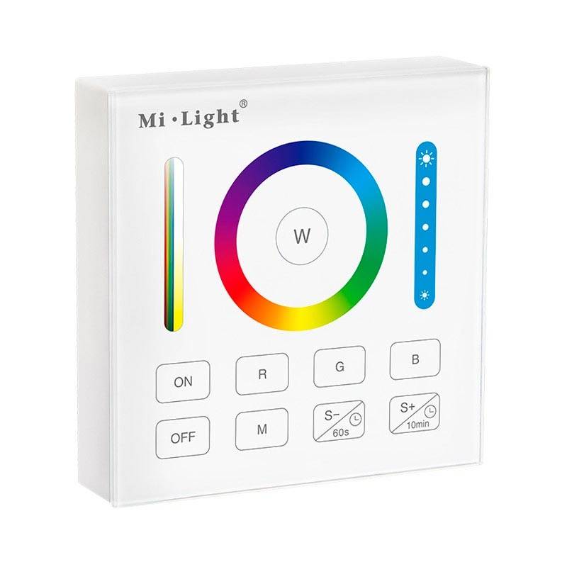 RGB+CCT Touch control panel - 1 zone - White - MiLight