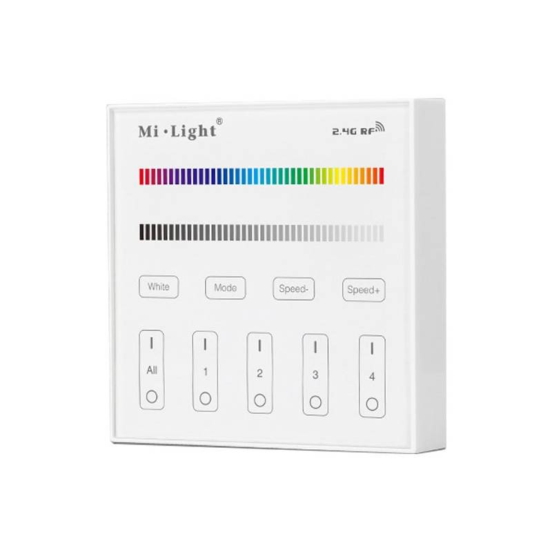 RGB and RGBW touch control panel - 4 zones - White - MiLight