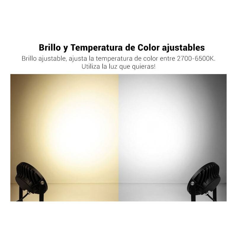 LED garden spotlight with spike 15W RGB+CCT RF/WiFi control | Mi Light | FUTC03