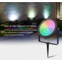 LED garden spotlight with spike 15W RGB+CCT RF/WiFi control | Mi Light | FUTC03