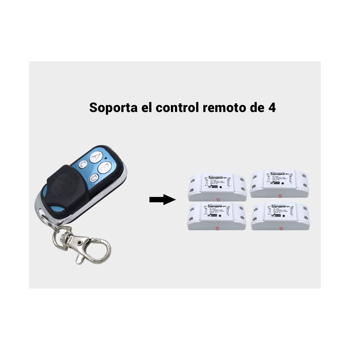 Wireless Wifi remote control 4 channels 433Mhz | SONOFF