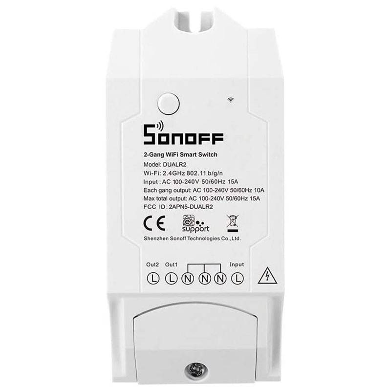 Sonoff Dual R2 - Dual Smart Switch Wi-Fi 10A 2200W