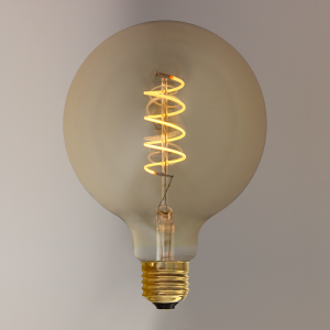 Bulb Retro Vintage globe spiral filament E27 G125 4W