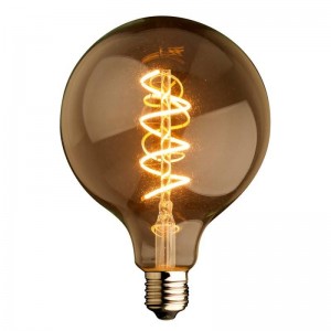 Bulb Retro Vintage globe spiral filament bulb E27 G125 4W