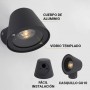 ALBA" LED outdoor wall sconces LED GU10 bulb included