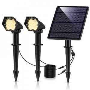 Double Outdoor Solar Spotlight 3W IP65