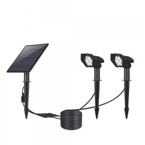 Double Outdoor Solar Spotlight 3W IP65