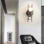 black wall sconces