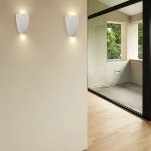 white wall sconces