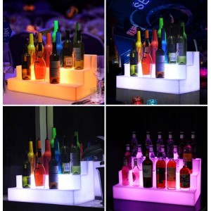 luminous LED bottle rack