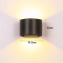 dimensions black wall lamp