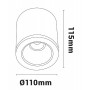 ceiling sconces dimensions