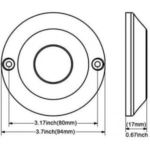 dimensions LED lights