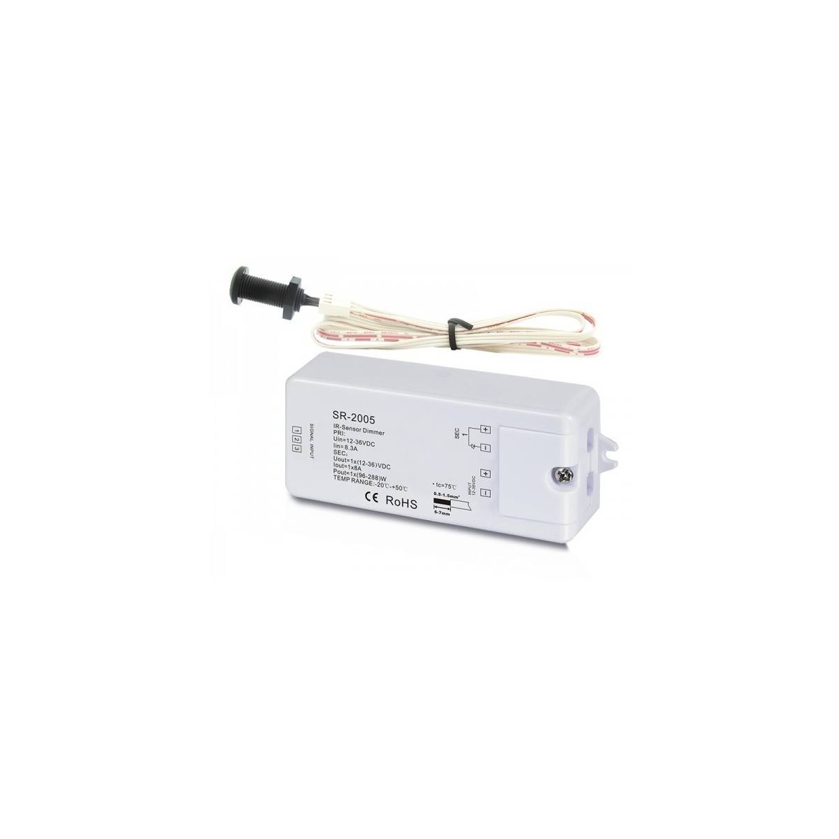 Switch with infrared sensor for 12-36V