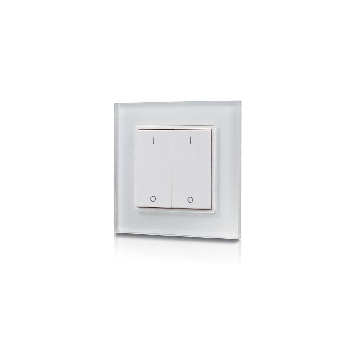 RF pushbutton mechanism Single-color dimmer switch for LED lighting 2 keys SUNRICHER - Perfect RF