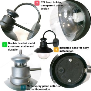 LED outdoor wall light