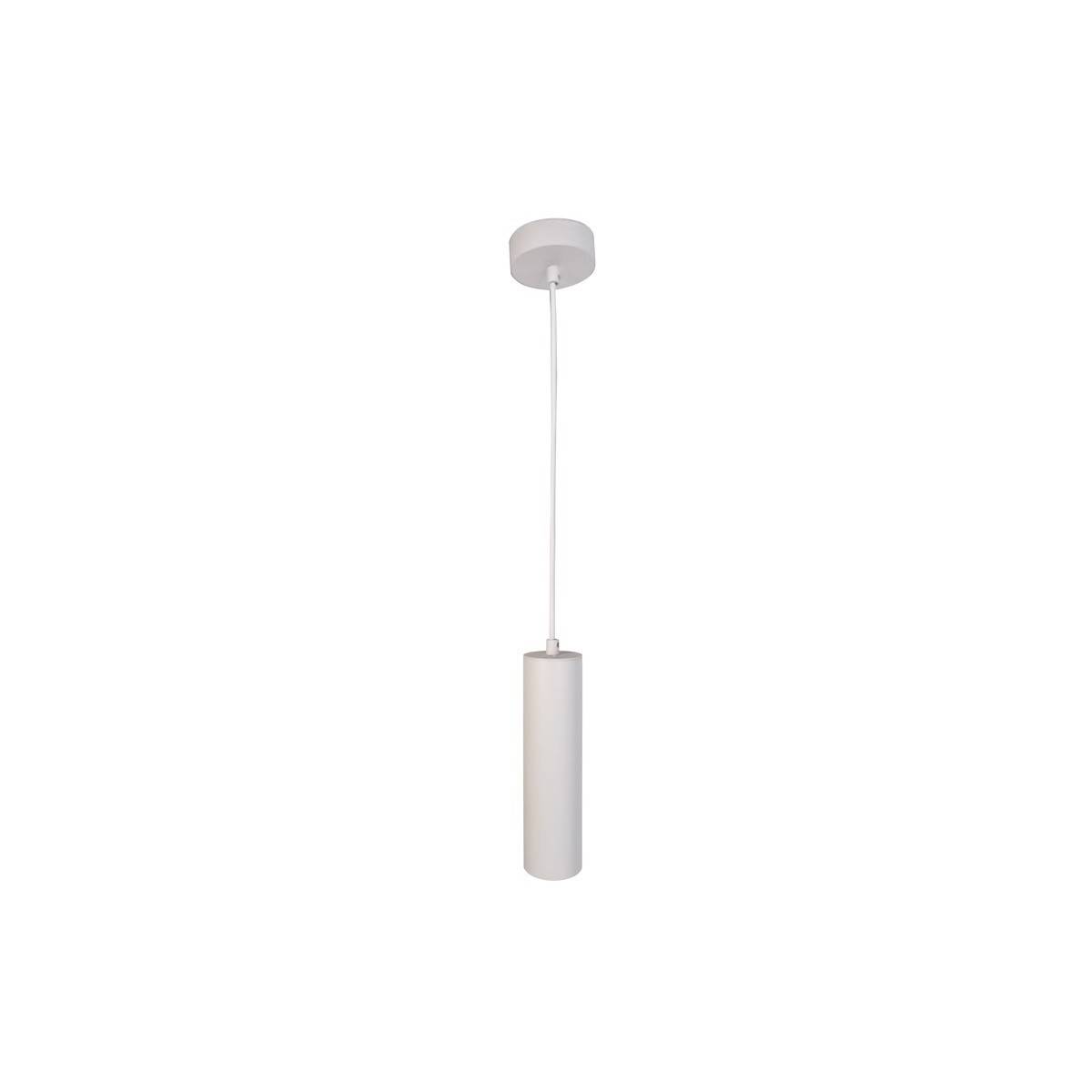 White tube pendant lamp