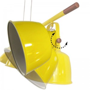 yellow adjustable lamp