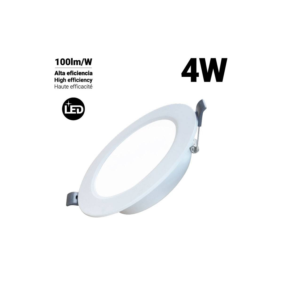 Downlight LED DOB circular recessed circular 4W Cut Ø77mm