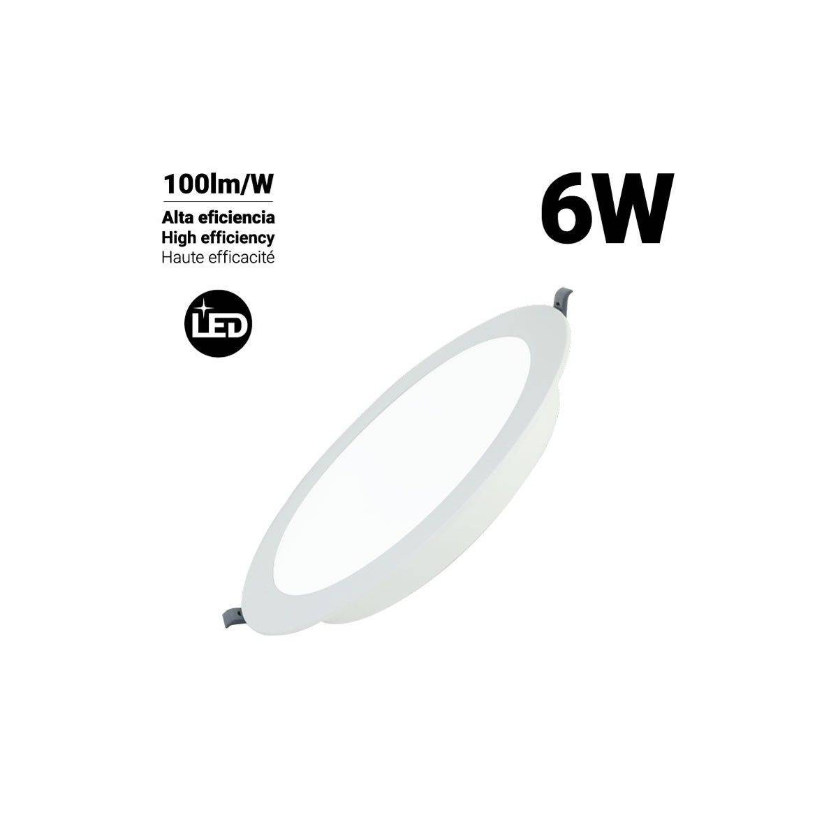 Downlight LED DOB circular recessed downlight 6W Cut Ø77mm