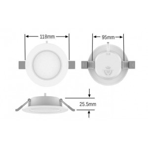 dimensions LED Downlights