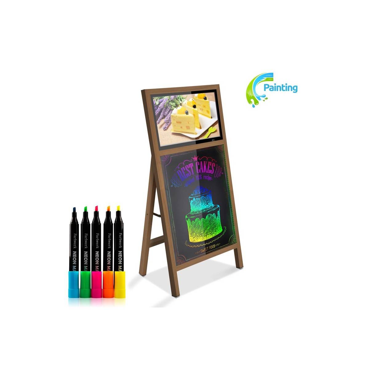 21,5" Scissor Display with Slate and Battery