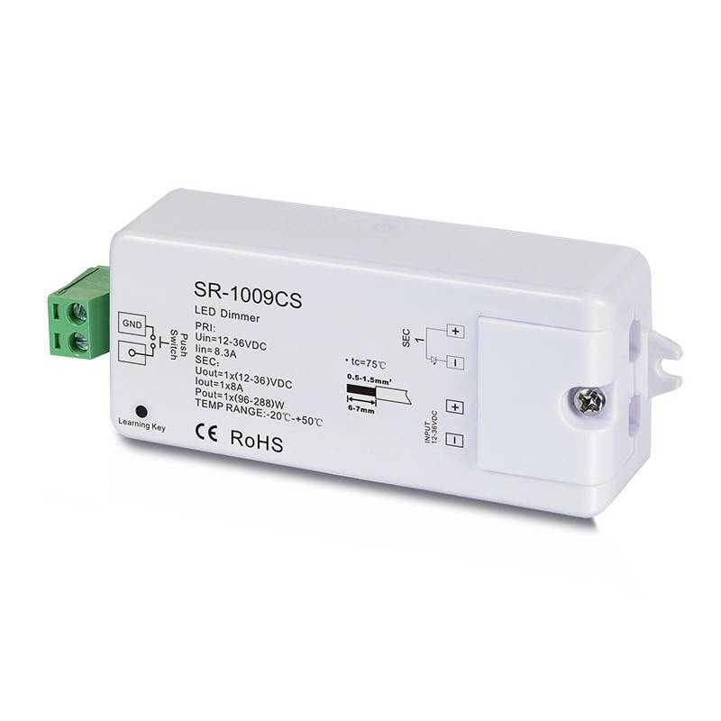 Single-color regulator 12-36V 1 channel 8A SUNRICHER - Perfect RF