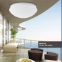 Surface mounted LED ceiling light with sensor for E27 bulb