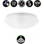 Surface mounted LED ceiling light with sensor for E27 bulb