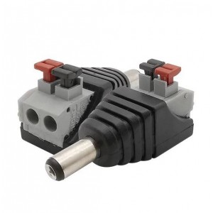 Male RCA Jack connector for LED strip quick connect