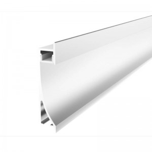 Aluminum profile recessed wallwasher wall socket 14x68mm