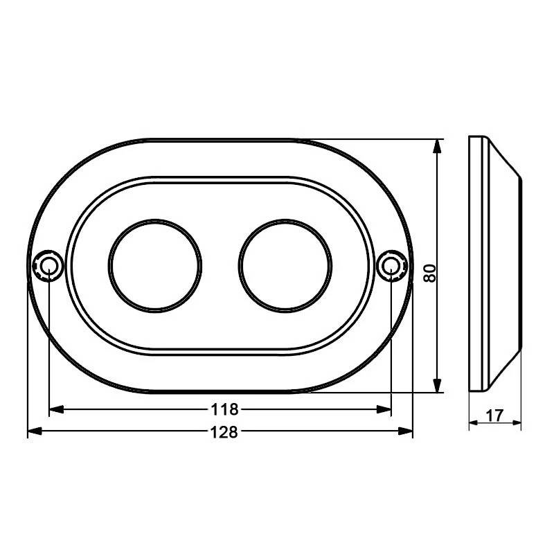 Comprar Luz LED RGB sumergible SLIM 30W 12V inox IP68 - Barcelona LED