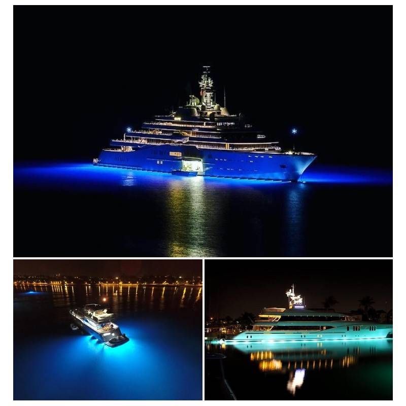 LED RGB submersible surface light 60W 12V IP68