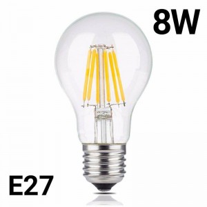 LED filament bulb E27 8W A60