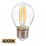 Spherical filament LED bulb E27