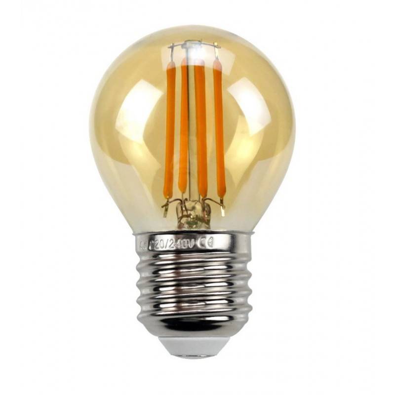 Retro Vintage spherical bulb E27 G45 4W filament bulb