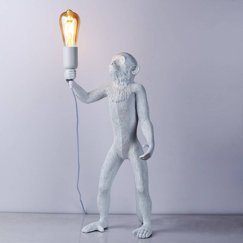 white mono floor lamp