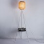Wicker Tripod Floor Lamp with Coffee Table "ORSON".