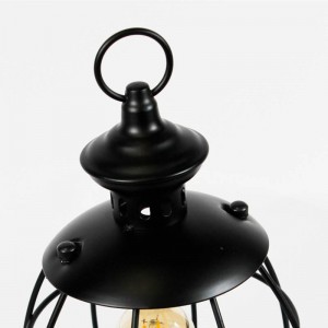 Cage table lamp and pendant lamp "Boose" G45 amber included