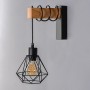 wooden wall sconce