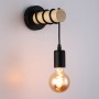 Rustic wooden wall sconce