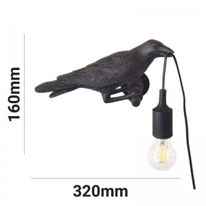 crow wall lamp