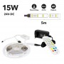 Alexa/Google Home WiFi RGB music LED strip kit with power supply, remote and controller