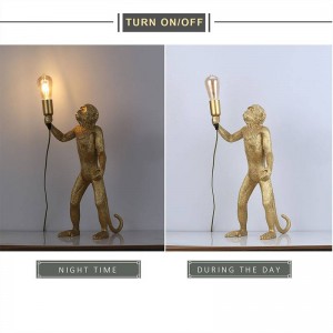 Exotic resin monkey lamp "MICU".