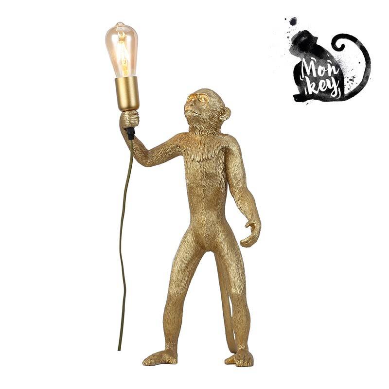 Exotic resin monkey lamp "MICU".