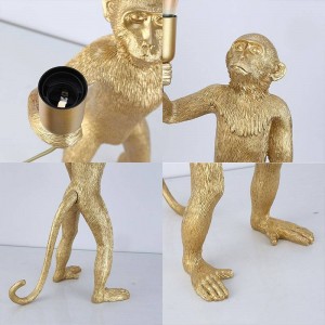 Exotic resin monkey lamp "MICU".